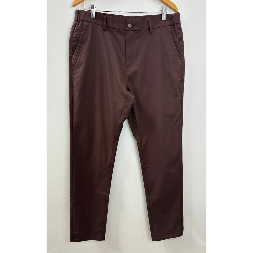 Jack Archer Jetsetter Tech Pants 34 x 32 Slim Fit Chocolate Brown Performance - Picture 2 of 12